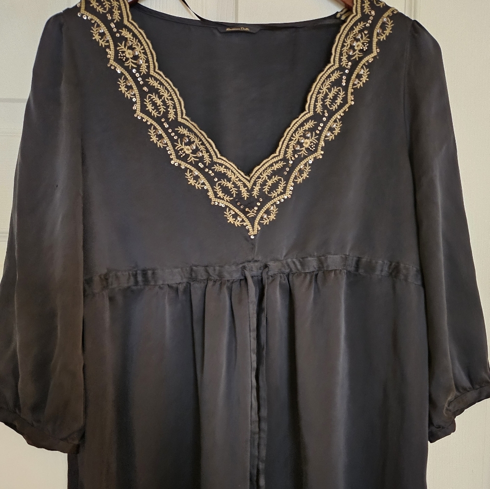 Massimo Dutti Embroidred Dress